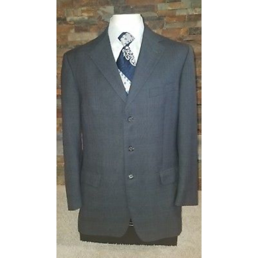 Ermenegildo Zegna Gritti Gray 3 Button Blazer 44L